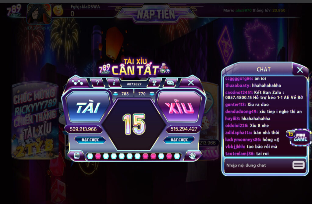 Lý do nên tham gia ngày hình thức kèo Tài Xỉu tại 789club